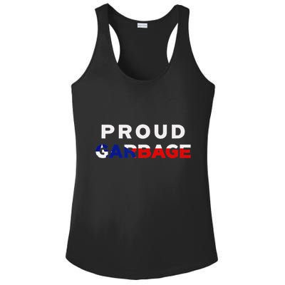 Proud Garbage Peurto Rico Flag Boricua Ladies PosiCharge Competitor Racerback Tank