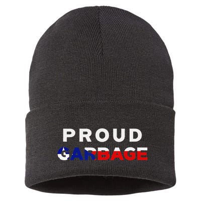 Proud Garbage Peurto Rico Flag Boricua Sustainable Knit Beanie
