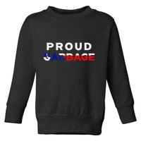 Proud Garbage Peurto Rico Flag Boricua Toddler Sweatshirt