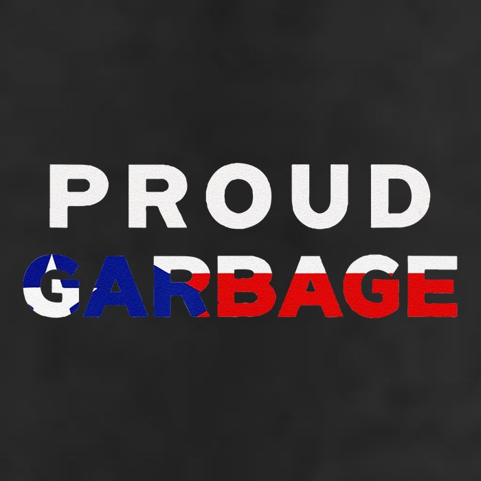 Proud Garbage Peurto Rico Flag Boricua Golf Towel