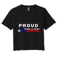 Proud Garbage Peurto Rico Flag Boricua Women's Crop Top Tee