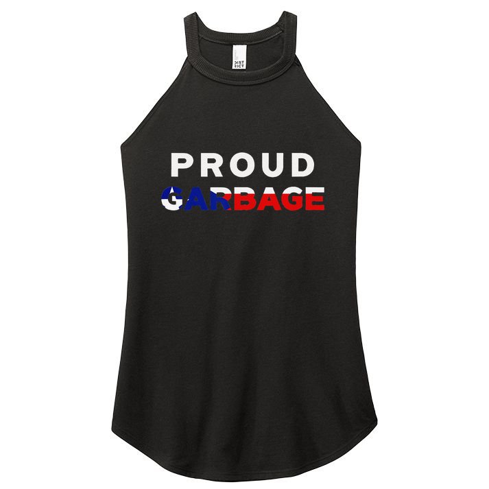 Proud Garbage Peurto Rico Flag Boricua Women's Perfect Tri Rocker Tank