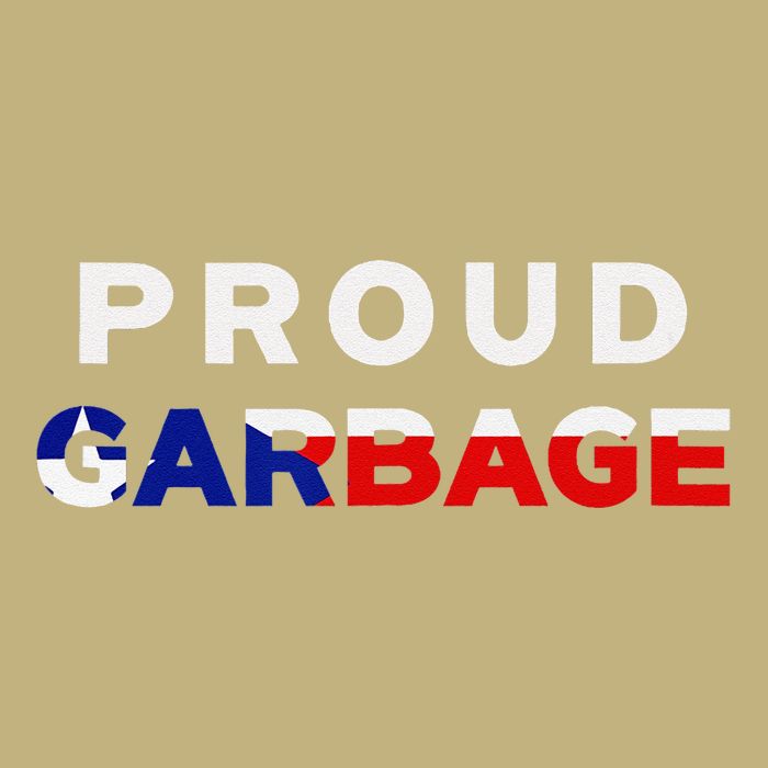 Proud Garbage Peurto Rico Flag Boricua Button