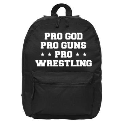 Pro God Pro Guns Pro Wrestling 16 in Basic Backpack