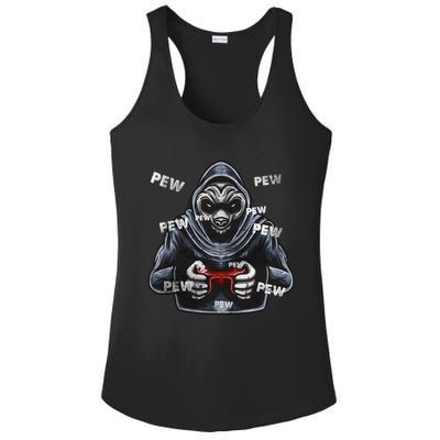 Pew Gamer Panda Pew Pew Gaming Lover Cute Gift Ladies PosiCharge Competitor Racerback Tank