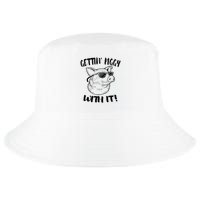 Pig Gettin' Piggy With It Funny Animal Cool Comfort Performance Bucket Hat
