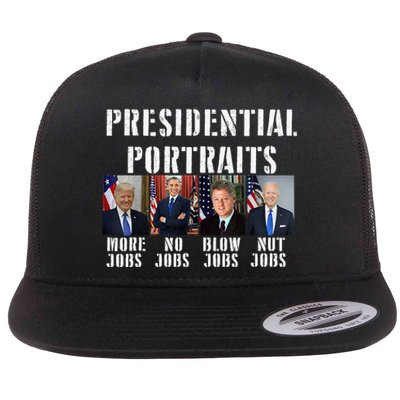 Pro God Pro Gun Pro Life Pro Trump Flat Bill Trucker Hat