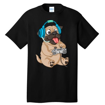 Pug Gamer Tall T-Shirt