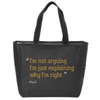 Paul Gift Quote Funny Birthday Personalized Name Idea Zip Tote Bag