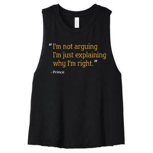 Prince Gift Quote Funny Birthday Personalized Name Idea Women's Racerback Cropped Tank