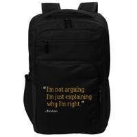 Peyton Gift Quote Funny Birthday Personalized Name Idea Impact Tech Backpack