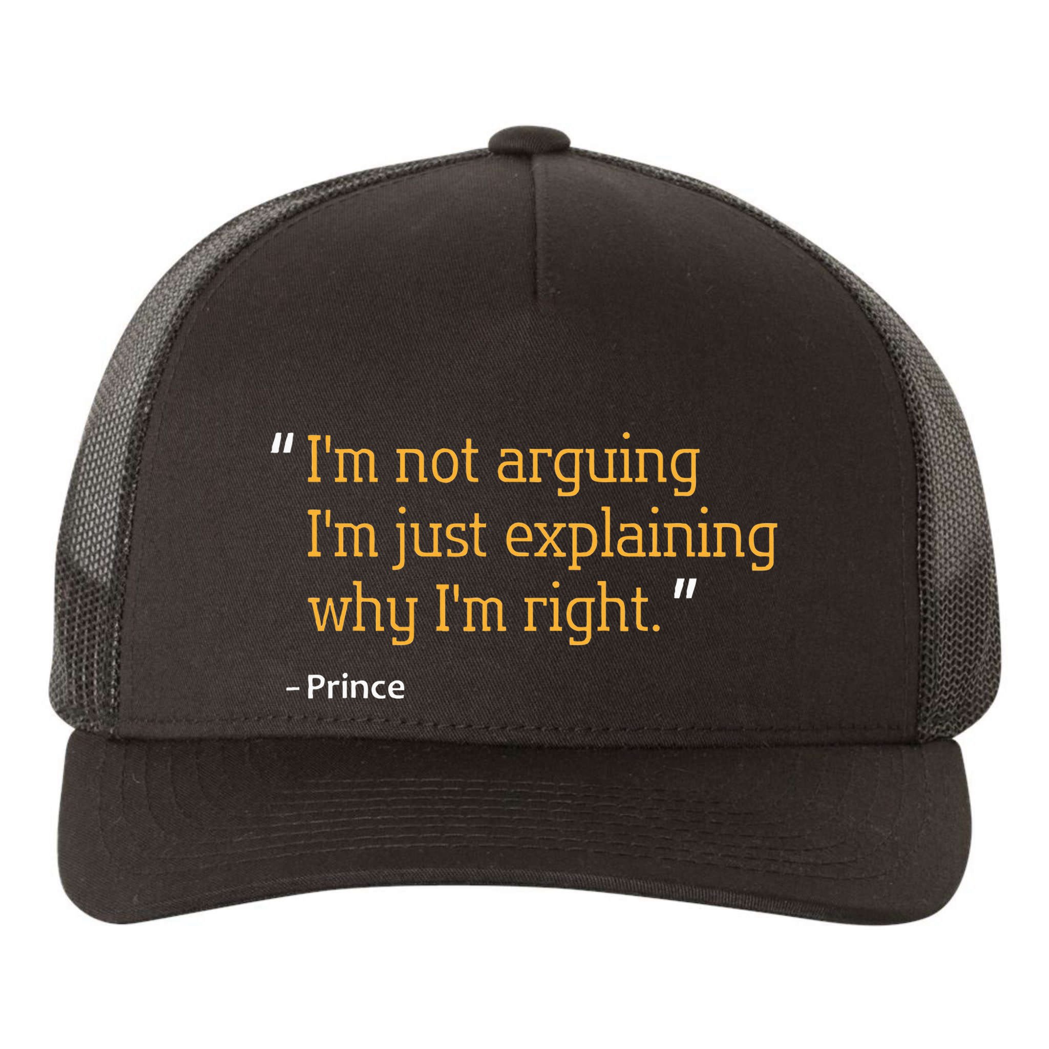 Prince Gift Quote Funny Birthday Personalized Name Idea Yupoong Adult 5-Panel Trucker Hat
