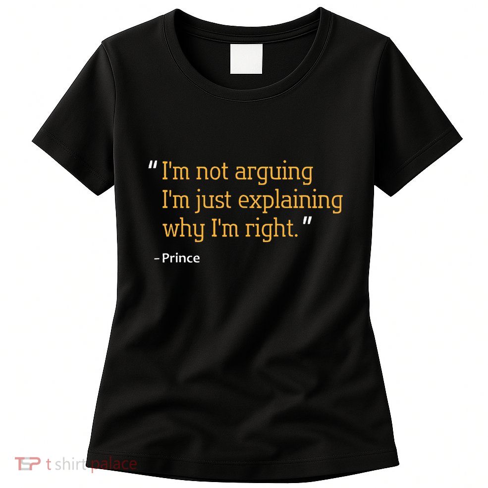 Prince Gift Quote Funny Birthday Personalized Name Idea Womens T-Shirt
