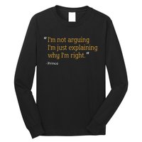 PRINCE Gift Quote Funny Birthday Personalized Name Idea Long Sleeve Shirt