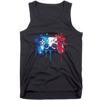 Patriotic Gamer Red White Blue 4th Of July Video Game Tank Top