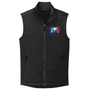 Patriotic Gamer Red White Blue 4th Of July Video Game Collective Smooth Fleece Vest