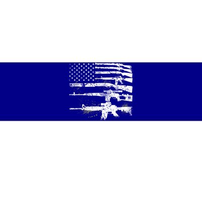 Patriotic Gun Rights 2nd Adt Ar15 American Flag Funny Gift Bumper Sticker