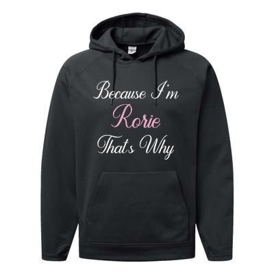 Personalized Gift Rorie Name Personalized Cute Pink Performance Fleece Hoodie