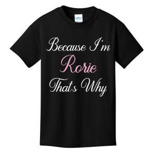 Personalized Gift Rorie Name Personalized Cute Pink Kids T-Shirt