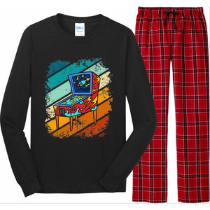 Pinball Gamer Retro Classic Arcade Machine Pin Ball Long Sleeve Pajama Set