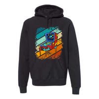 Pinball Gamer Retro Classic Arcade Machine Pin Ball Premium Hoodie