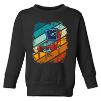 Pinball Gamer Retro Classic Arcade Machine Pin Ball Toddler Sweatshirt