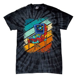 Pinball Gamer Retro Classic Arcade Machine Pin Ball Tie-Dye T-Shirt