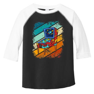 Pinball Gamer Retro Classic Arcade Machine Pin Ball Toddler Fine Jersey T-Shirt