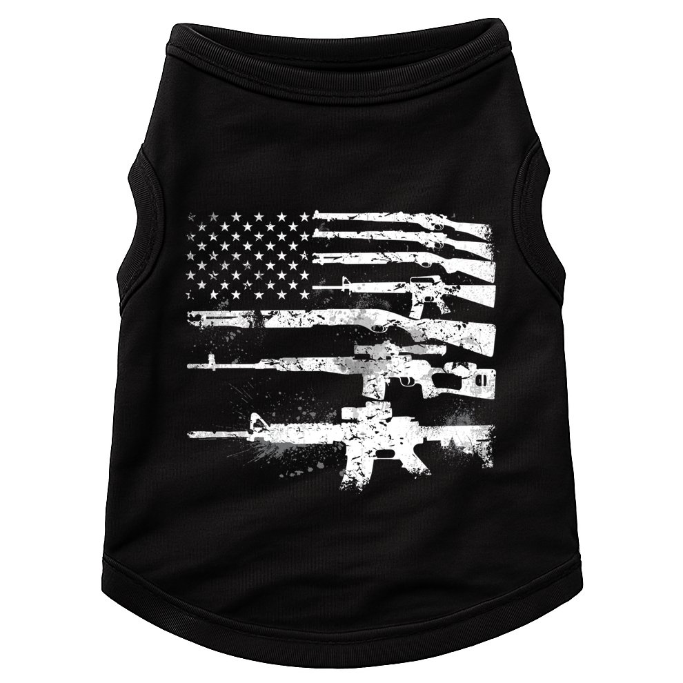 Patriotic Gun Rights 2nd Adt Ar15 American Flag Great Gift Meaningful Gift Doggie Tank