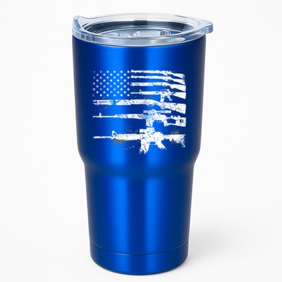 Patriotic Gun Rights 2nd Adt Ar15 American Flag Great Gift Meaningful Gift Tumbler