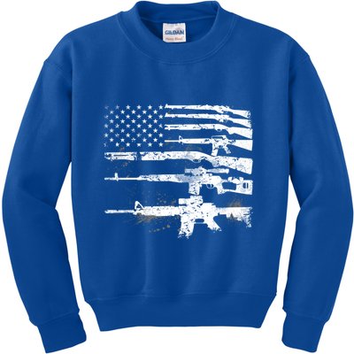Patriotic Gun Rights 2nd Adt Ar15 American Flag Great Gift Meaningful Gift Kids Sweatshirt