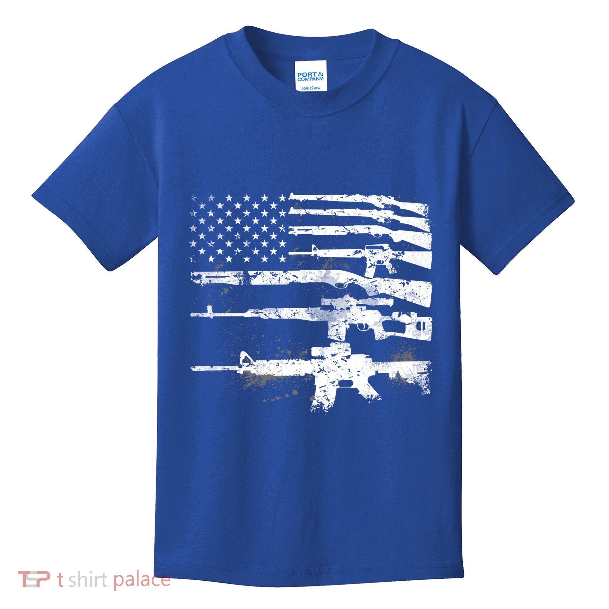 Patriotic Gun Rights 2nd Adt Ar15 American Flag Great Gift Meaningful Gift Kids T-Shirt