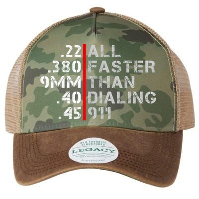 Pro Gun Rights Shirt Faster Than Dialing 911 Gun Lovers Legacy Tie Dye Trucker Hat