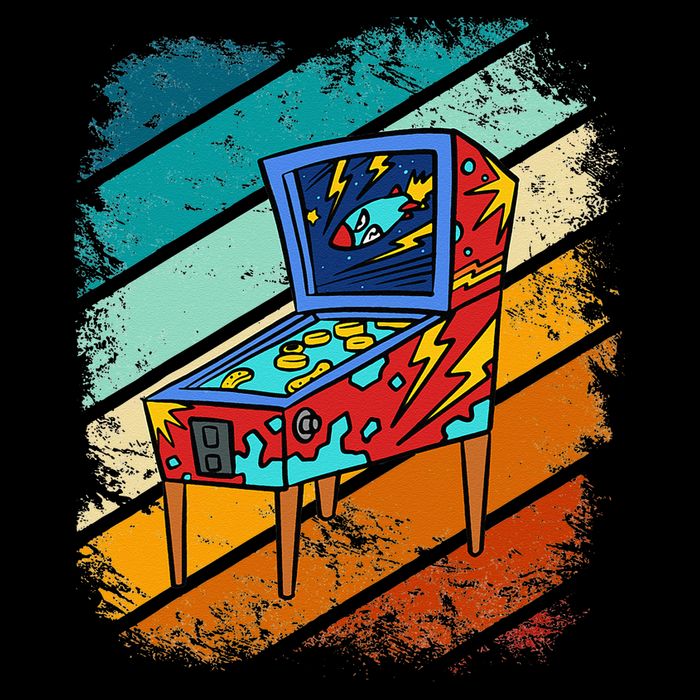 Pinball Gamer Retro Classic Arcade Machine Pin Ball Apron