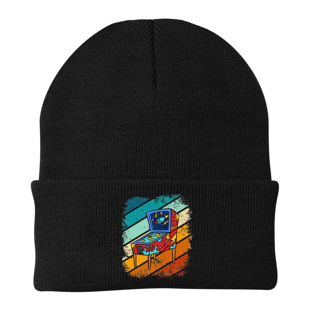 Pinball Gamer Retro Classic Arcade Machine Pin Ball Beanie