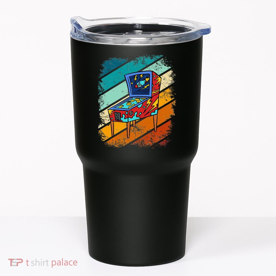 Pinball Gamer Retro Classic Arcade Machine Pin Ball Tumbler