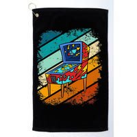 Pinball Gamer Retro Classic Arcade Machine Pin Ball Golf Towel