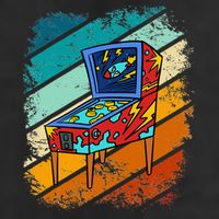 Pinball Gamer Retro Classic Arcade Machine Pin Ball Golf Towel