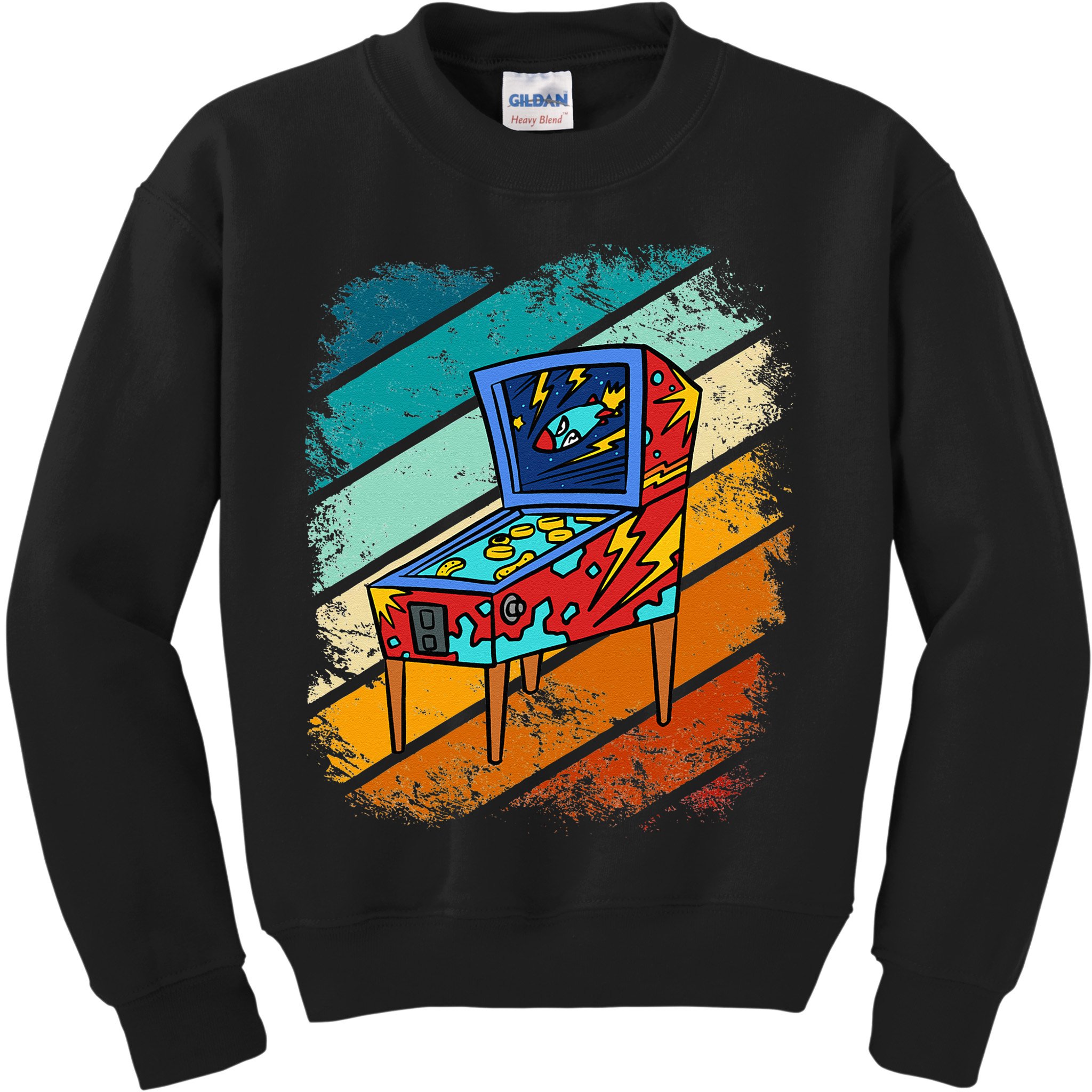 Pinball Gamer Retro Classic Arcade Machine Pin Ball Kids Sweatshirt