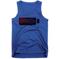 Pc Gamer Rgb Keyboard And Mouse Gift Gamer Dad Gift Tank Top