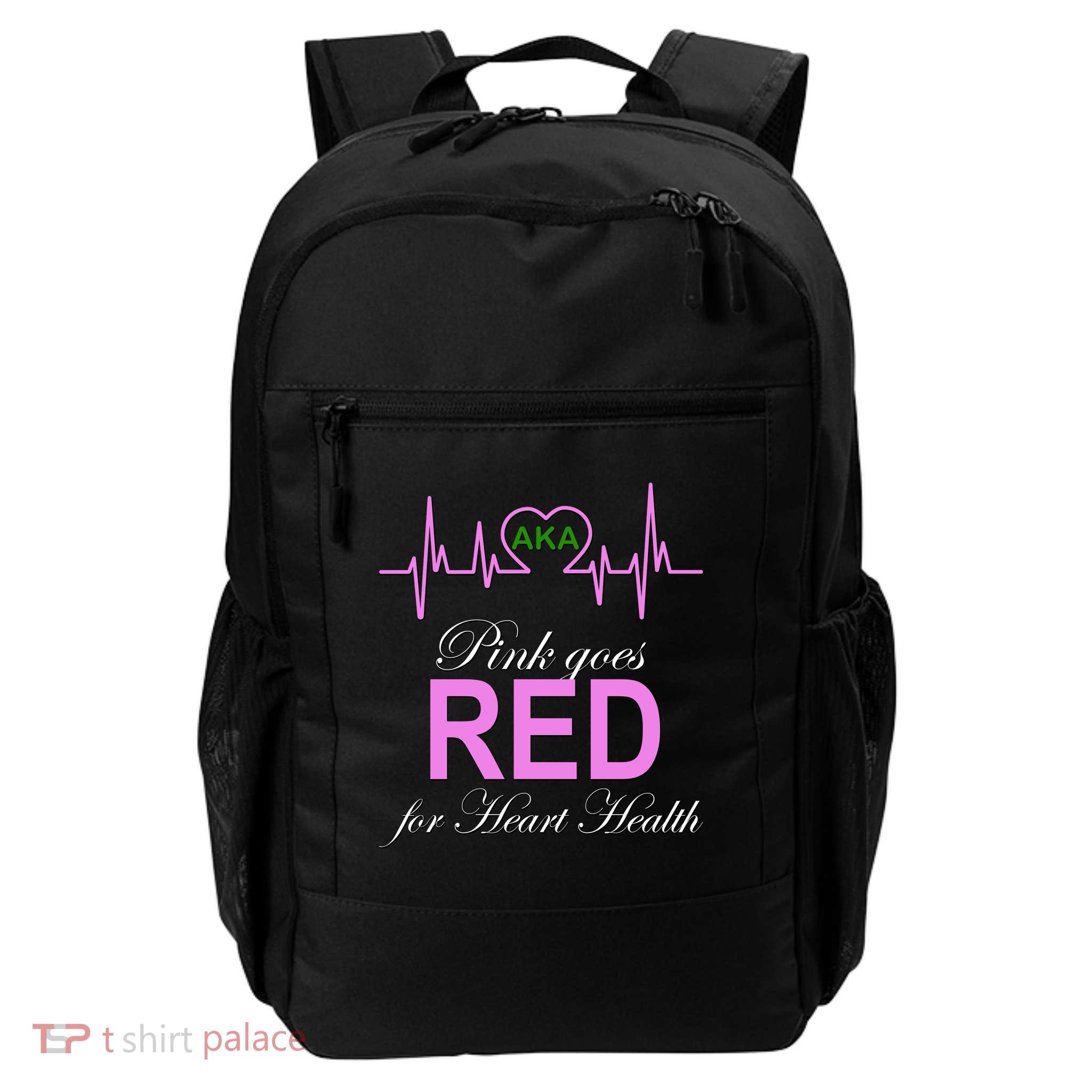 Pink Goes Red For Heart Health Daily Commute Backpack
