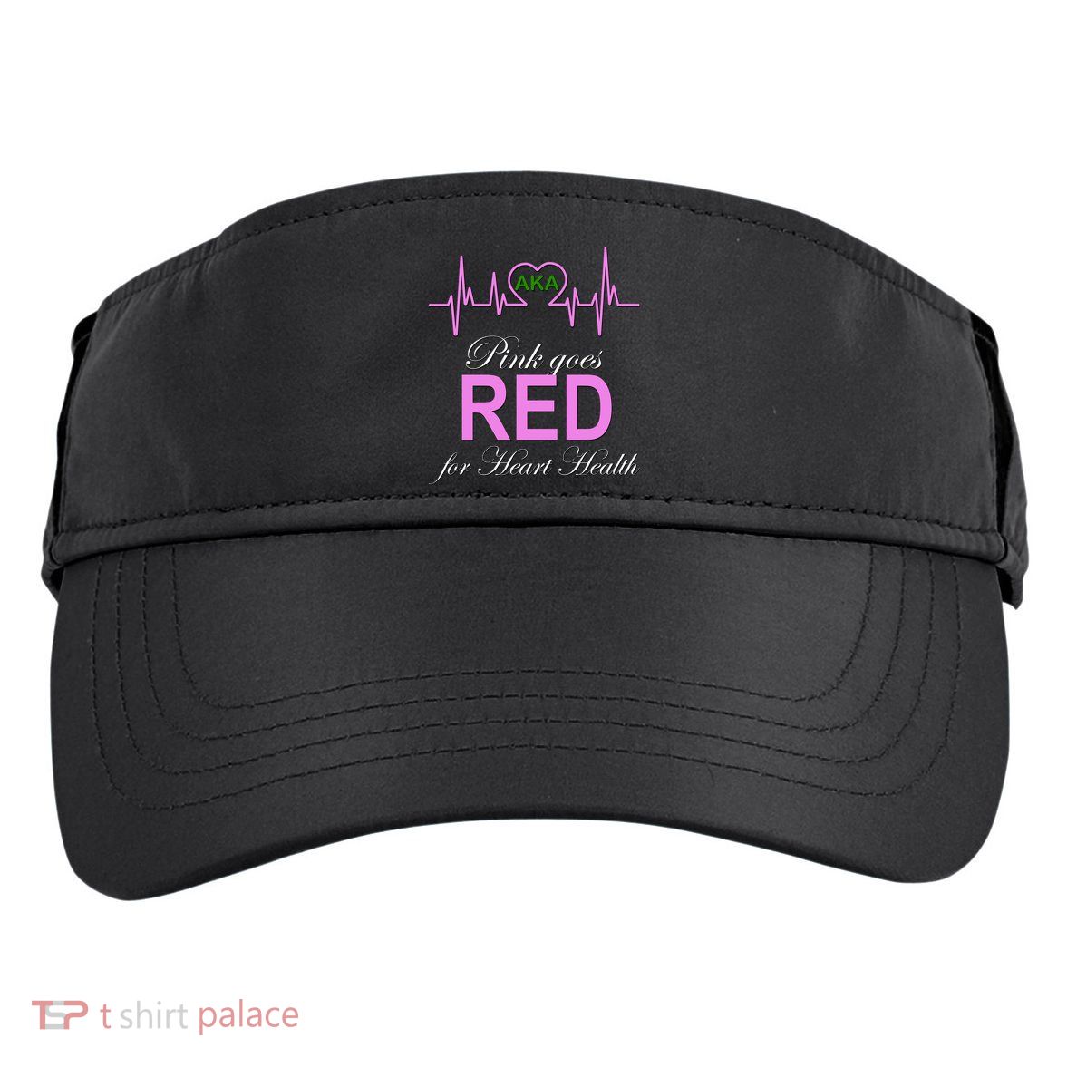 Pink Goes Red For Heart Health Adult Drive Performance Visor