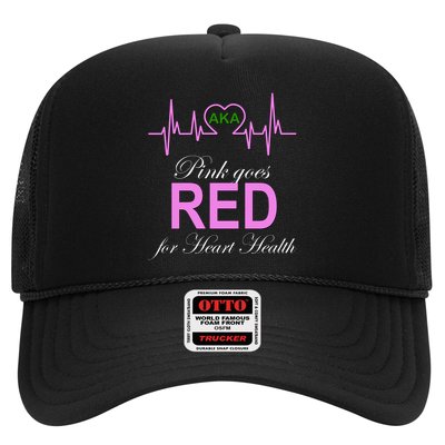 Pink Goes Red For Heart Health Trucker Hat