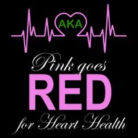 Pink Goes Red For Heart Health Cropped Pullover Crew