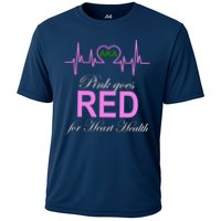 Pink Goes Red For Heart Health Cooling Performance Crew T-Shirt