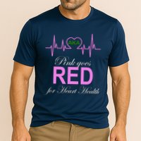 Pink Goes Red For Heart Health Cooling Performance Crew T-Shirt