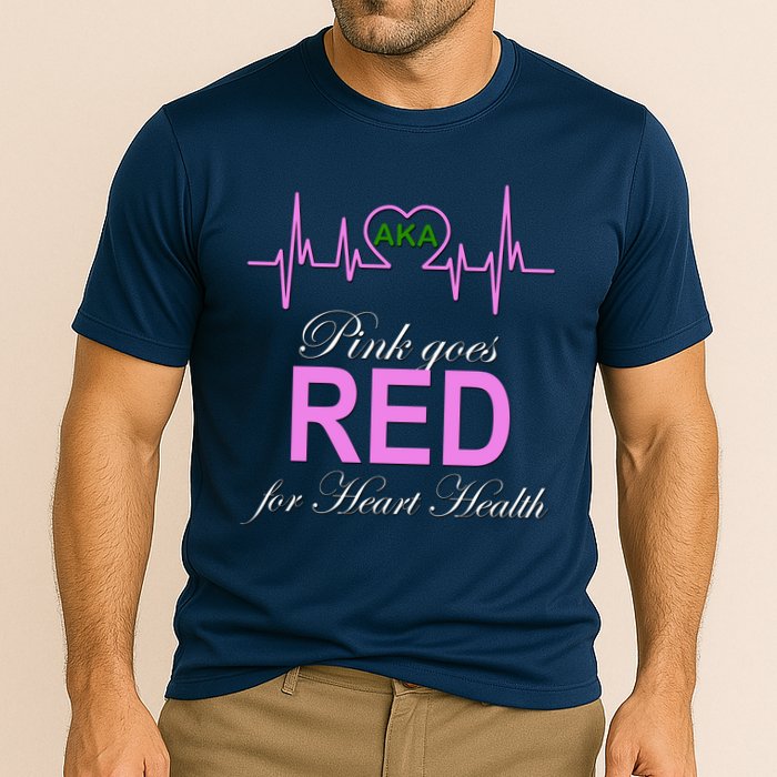 Pink Goes Red For Heart Health Cooling Performance Crew T-Shirt