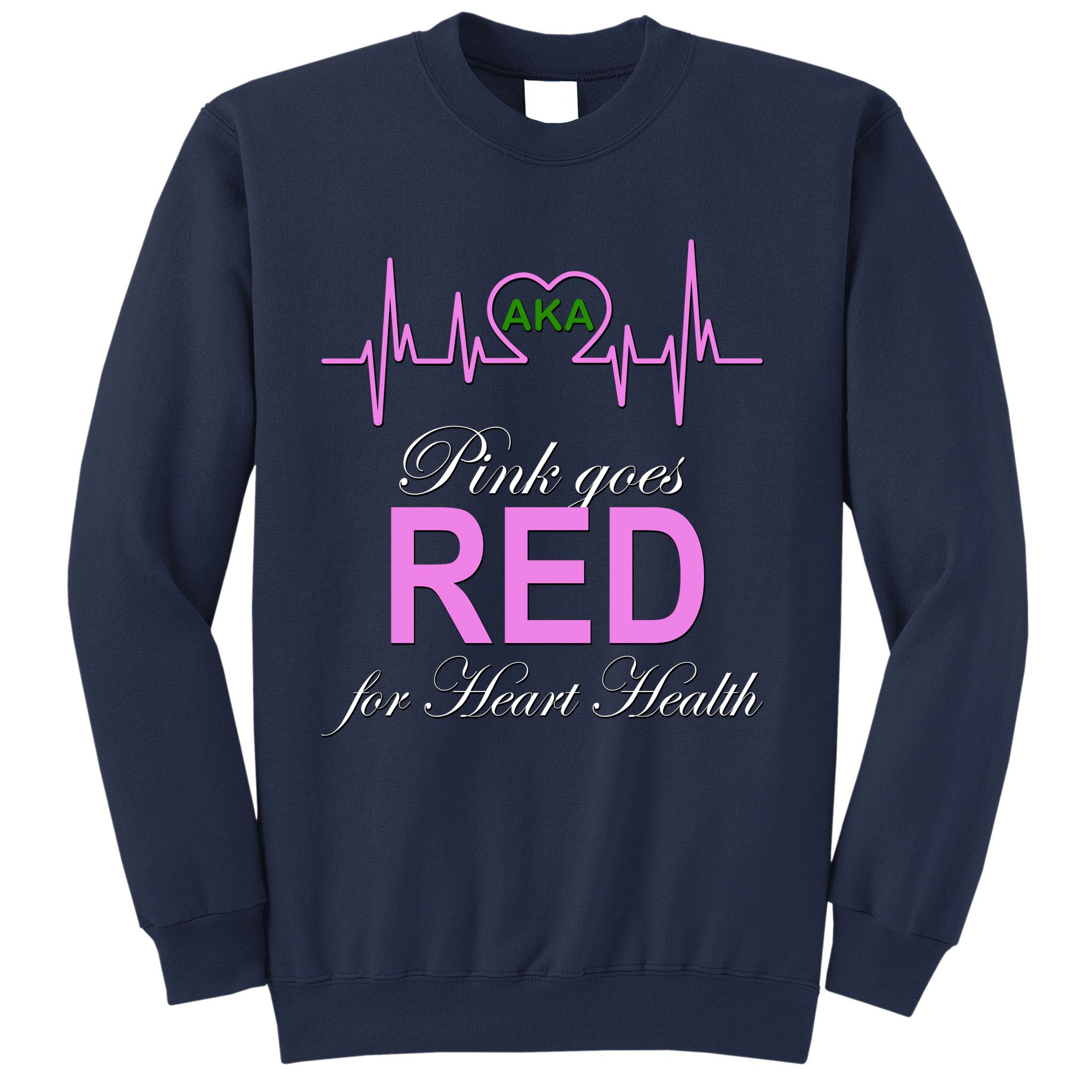 Pink Goes Red For Heart Health Sweatshirt