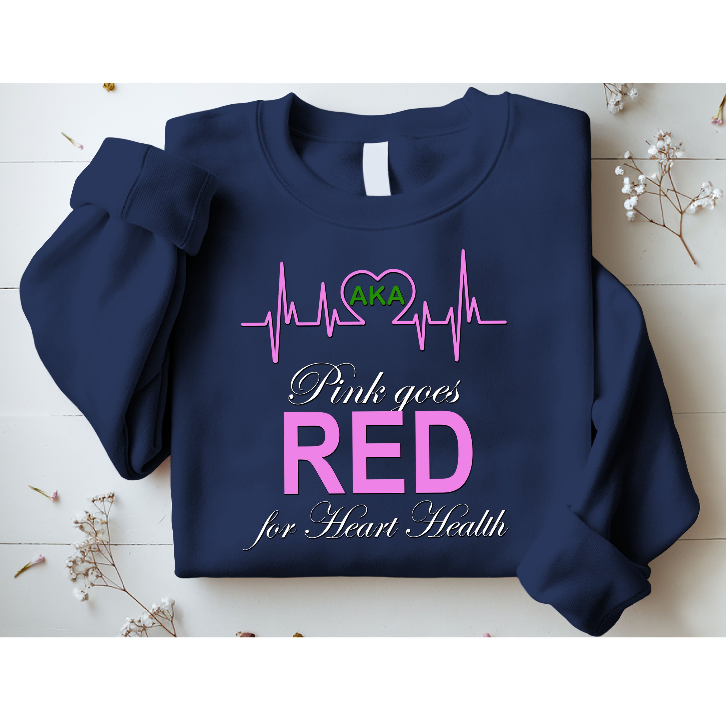 Pink Goes Red For Heart Health Sweatshirt