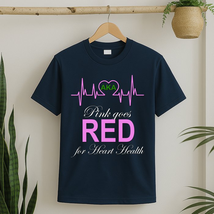 Pink Goes Red For Heart Health T-Shirt